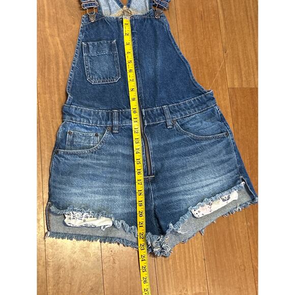 We The Free Cotton Denim Zip Up Overalls - Picture 7 of 9